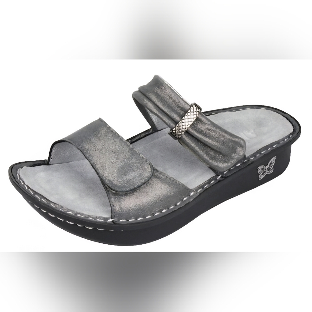 Alegria Karmen Women's Metallic Slide Sandals